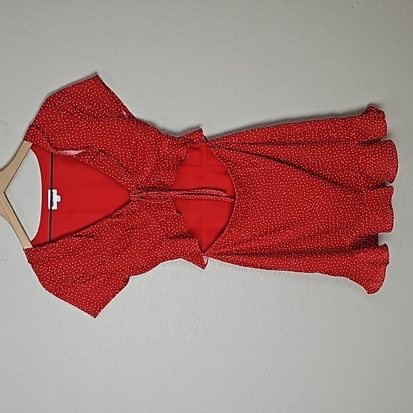 Superdown from Revolve Mercy Red Polka Dot Dress - Picture 3 of 10